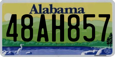 AL license plate 48AH857