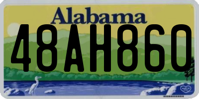 AL license plate 48AH860