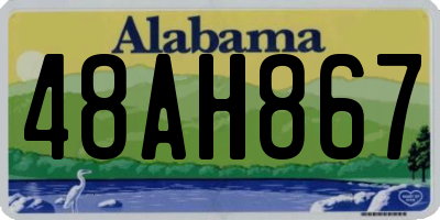 AL license plate 48AH867