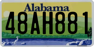 AL license plate 48AH881