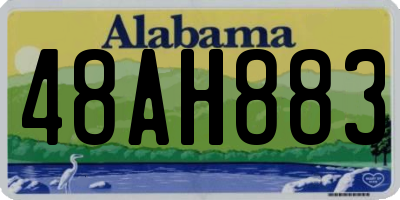 AL license plate 48AH883