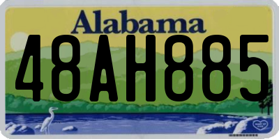 AL license plate 48AH885