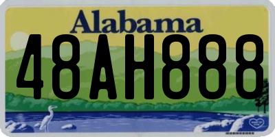 AL license plate 48AH888