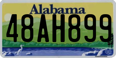 AL license plate 48AH899
