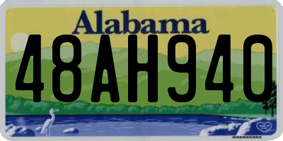 AL license plate 48AH940