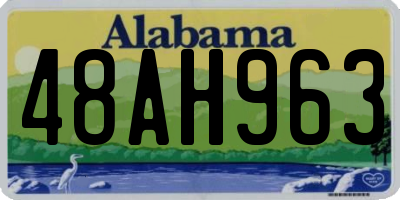 AL license plate 48AH963