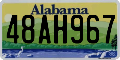 AL license plate 48AH967