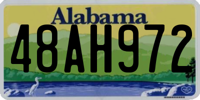 AL license plate 48AH972