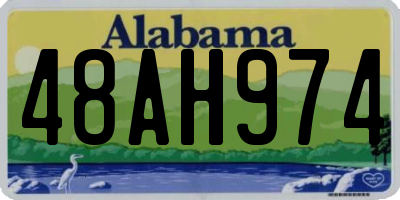 AL license plate 48AH974