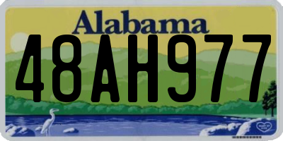 AL license plate 48AH977