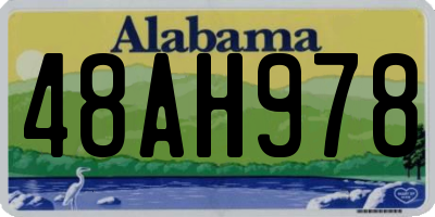 AL license plate 48AH978