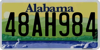 AL license plate 48AH984