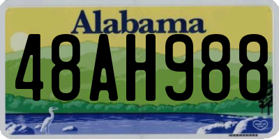 AL license plate 48AH988