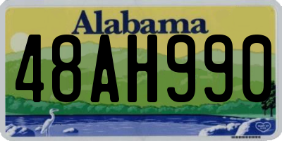 AL license plate 48AH990