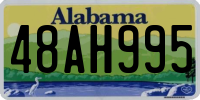 AL license plate 48AH995