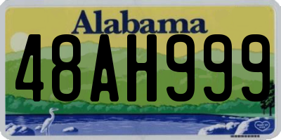 AL license plate 48AH999