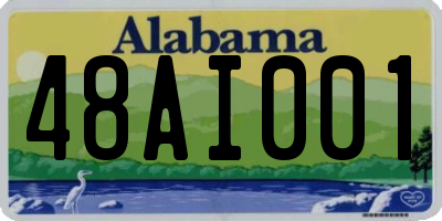 AL license plate 48AI001