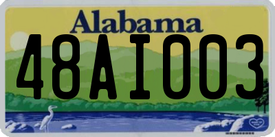 AL license plate 48AI003