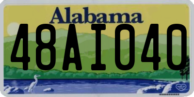 AL license plate 48AI040