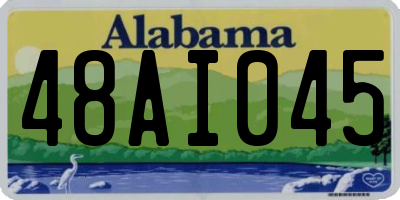 AL license plate 48AI045
