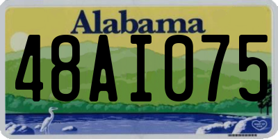 AL license plate 48AI075