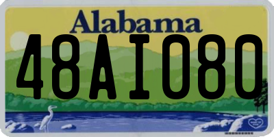 AL license plate 48AI080