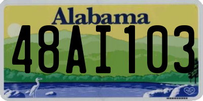 AL license plate 48AI103