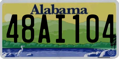 AL license plate 48AI104
