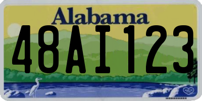 AL license plate 48AI123