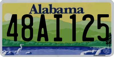 AL license plate 48AI125