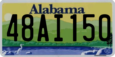 AL license plate 48AI150