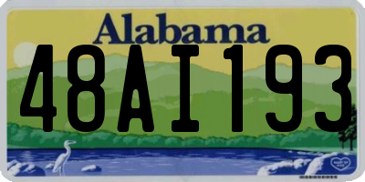 AL license plate 48AI193