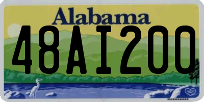 AL license plate 48AI200