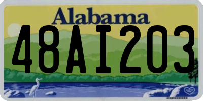 AL license plate 48AI203