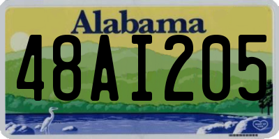 AL license plate 48AI205