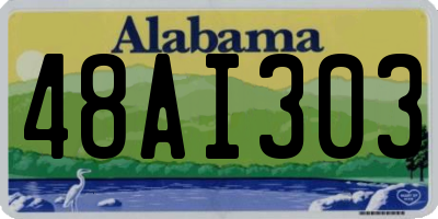 AL license plate 48AI303