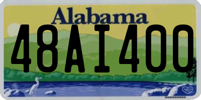 AL license plate 48AI400