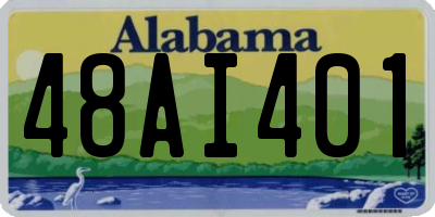 AL license plate 48AI401