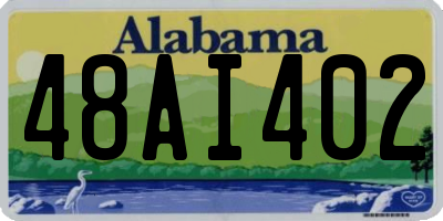 AL license plate 48AI402
