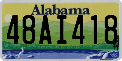AL license plate 48AI418