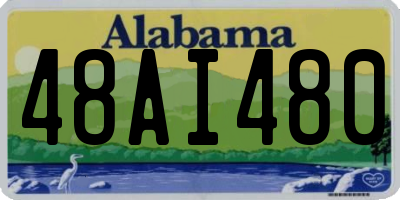 AL license plate 48AI480