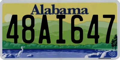 AL license plate 48AI647