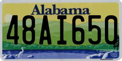 AL license plate 48AI650