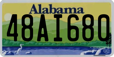 AL license plate 48AI680