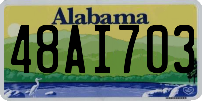 AL license plate 48AI703