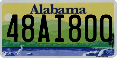 AL license plate 48AI800