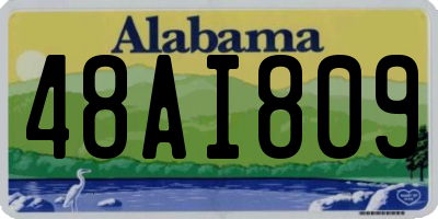 AL license plate 48AI809