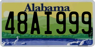 AL license plate 48AI999