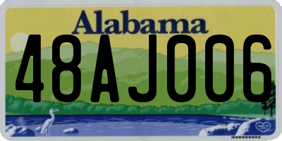AL license plate 48AJ006