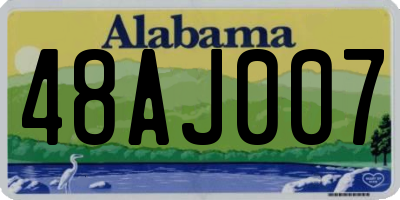 AL license plate 48AJ007